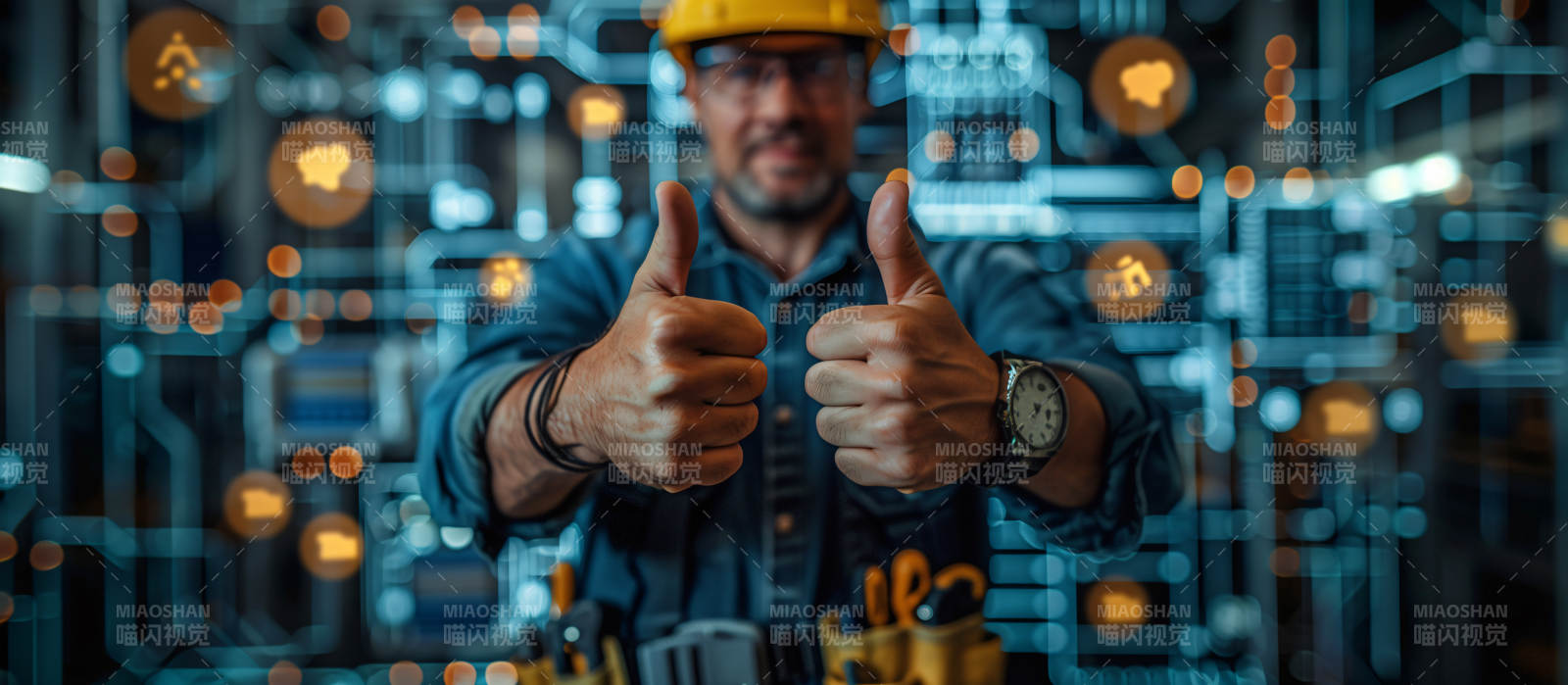 科技工匠点赞图片