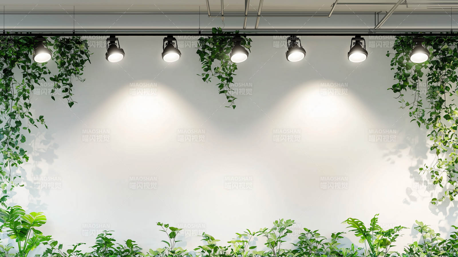 绿植光影墙图片