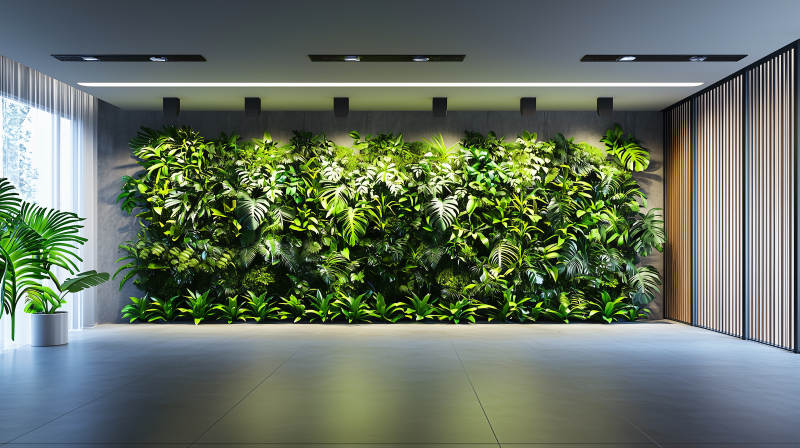 绿植墙现代空间图片