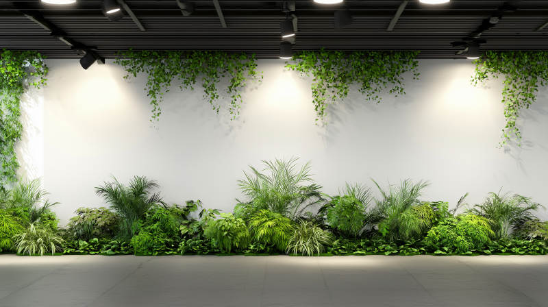 绿植墙景图片