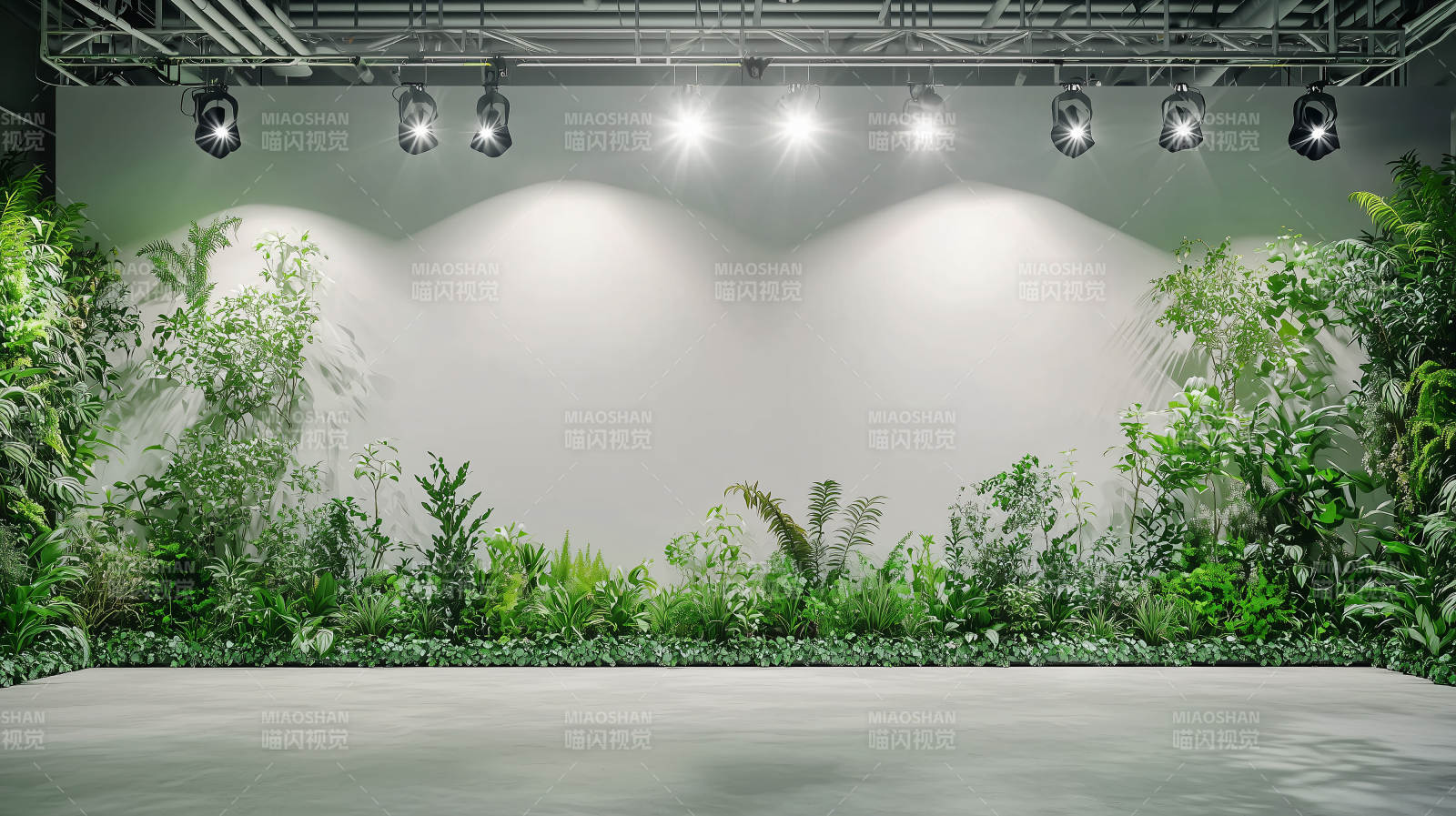 绿植舞台灯光效果图片