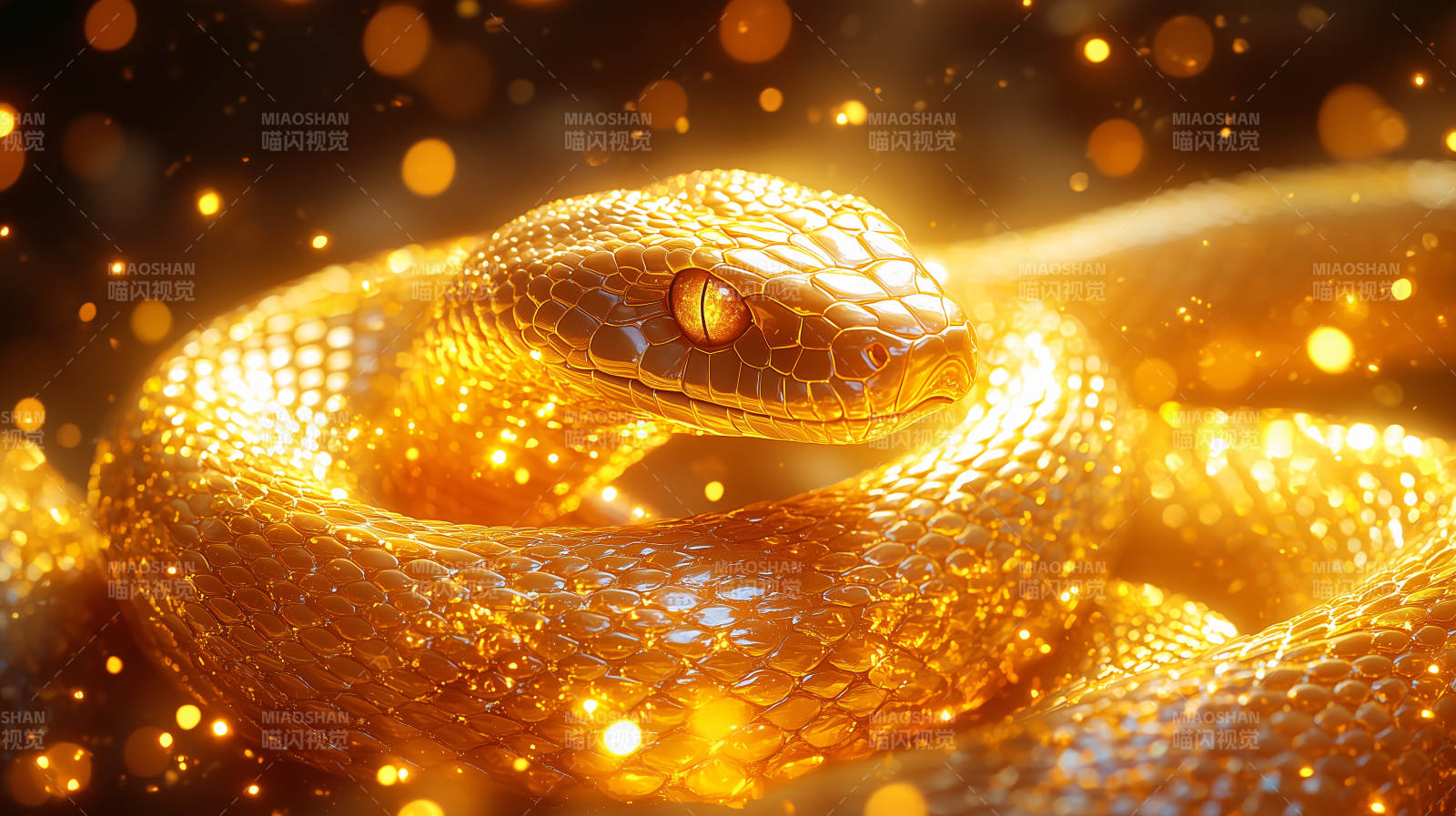 金蛇闪耀图片