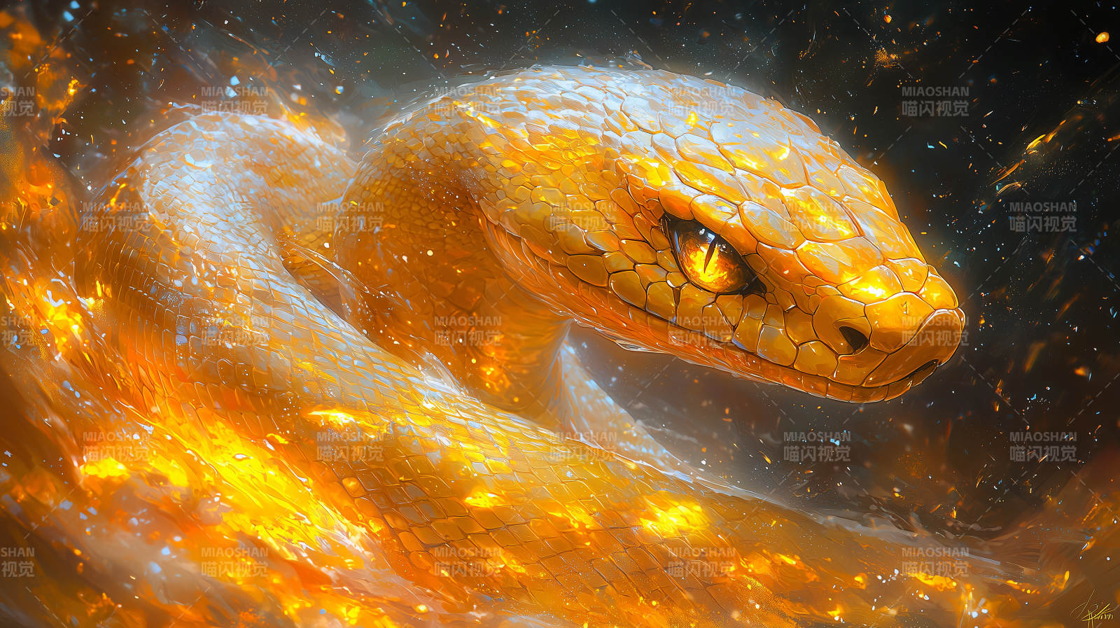 火焰巨蟒图片