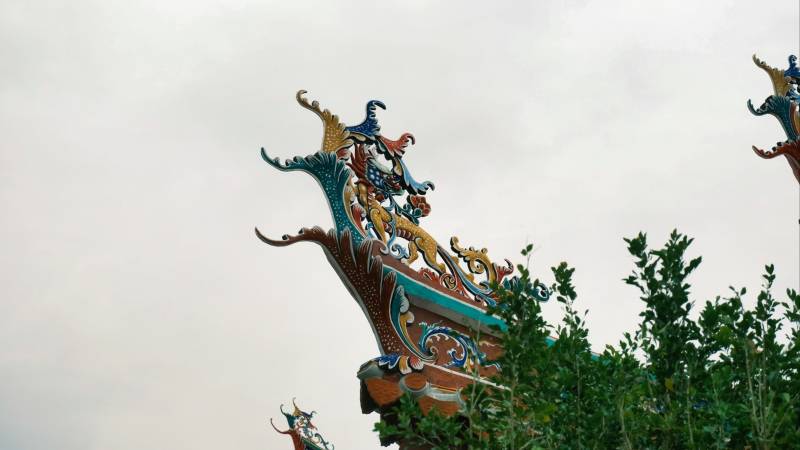 飞檐翘角 彩绘生辉图片