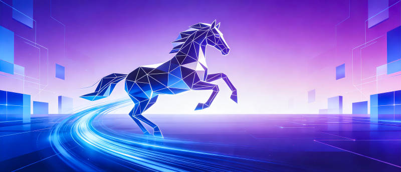 数字骏马奔腾图片