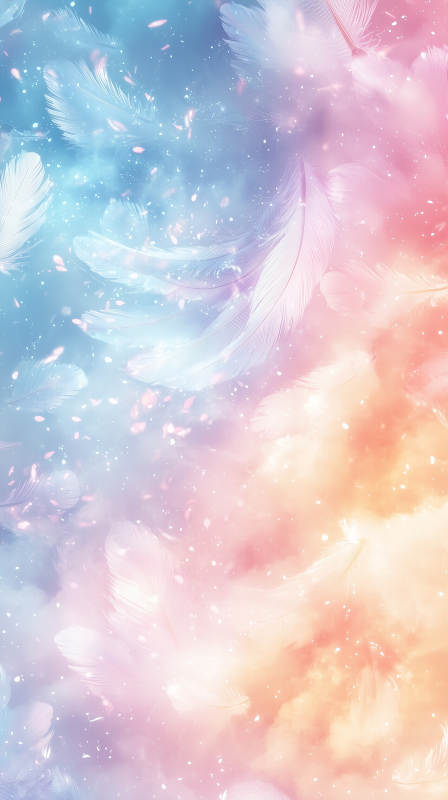 羽毛光影梦幻图片