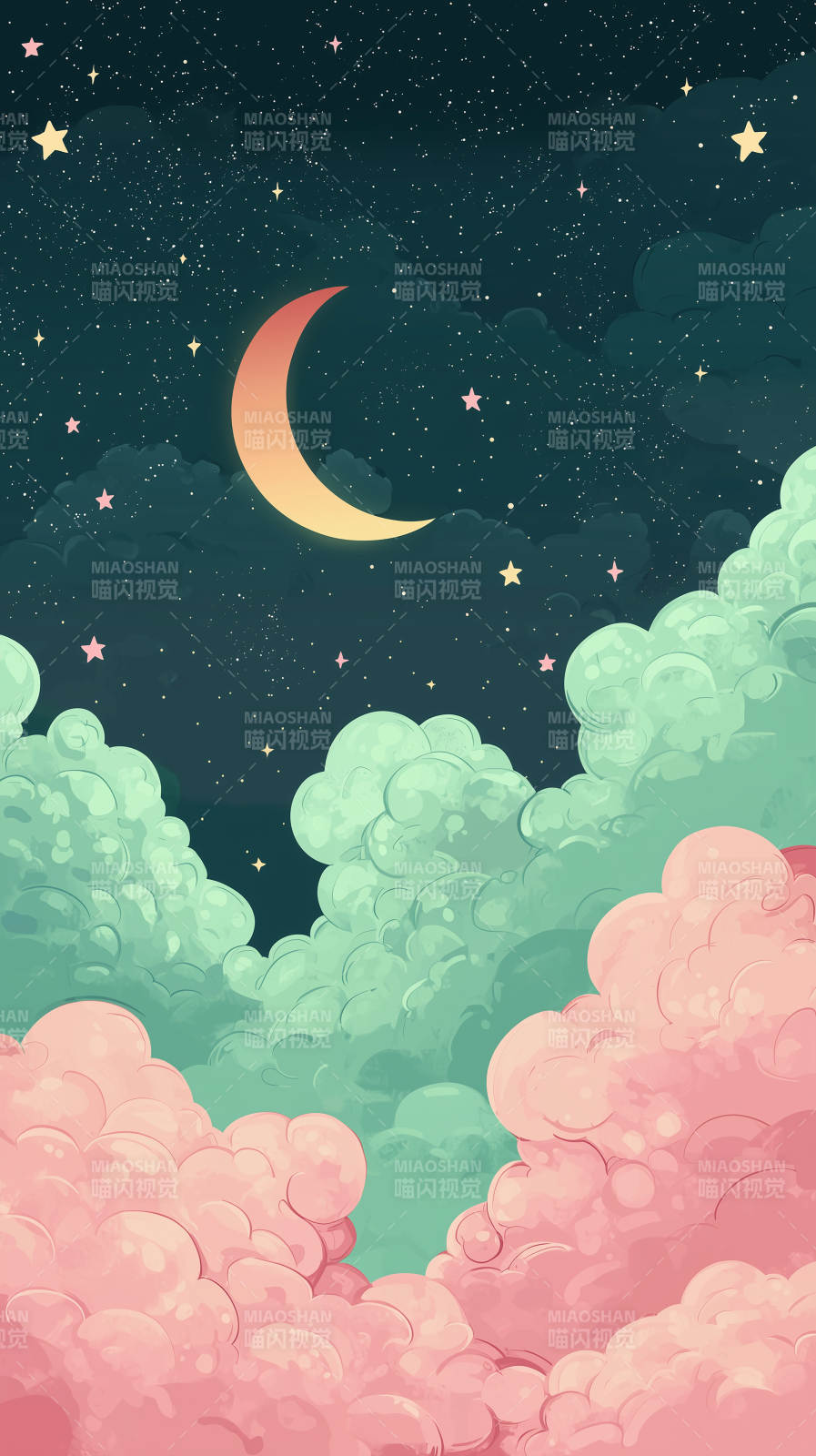 月夜星河梦幻夜空图片