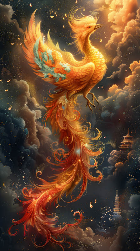 凤凰涅槃 浴火重生图片