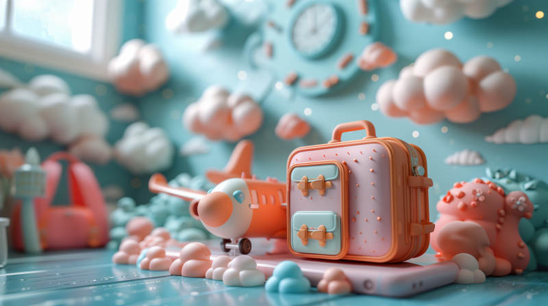 梦幻童趣旅行箱图片