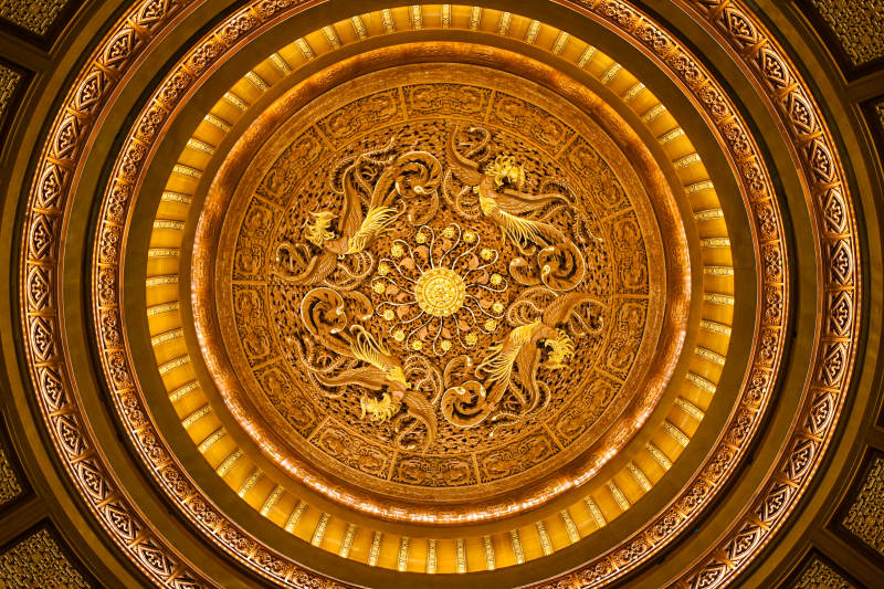 金龙盘旋穹顶图片