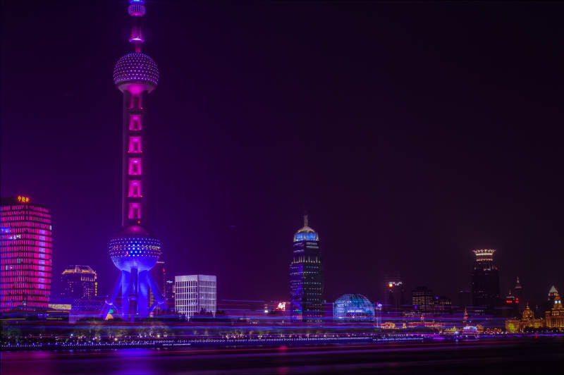 夜上海东方明珠图片