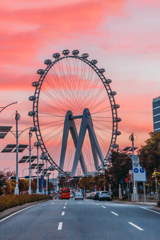 欢乐港湾摩天轮图片