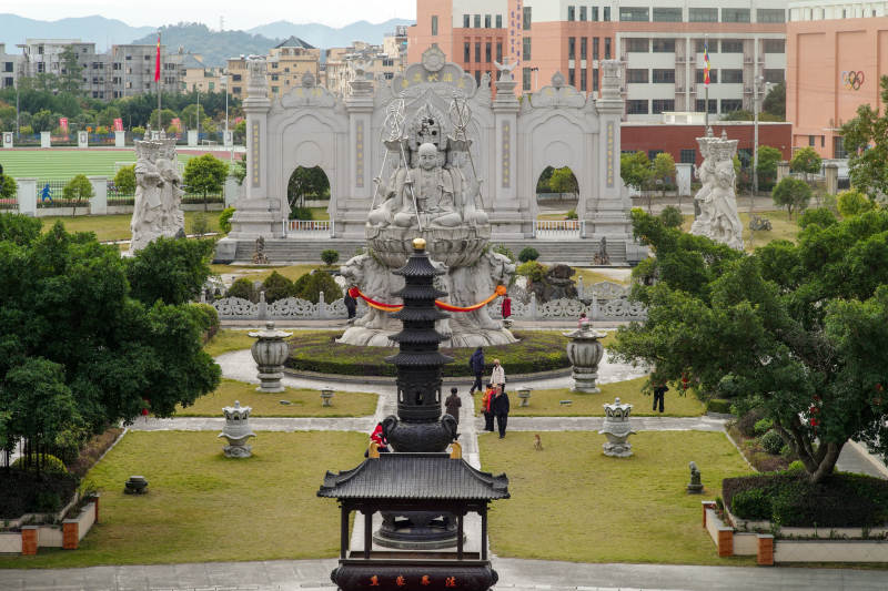 庄严石雕园林景观图片