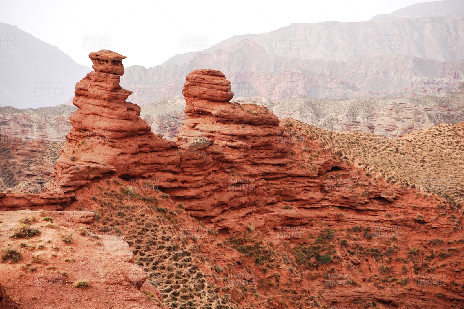 甘肃张掖七彩丹霞奇峰地貌图片