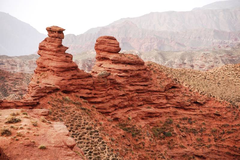 甘肃张掖七彩丹霞奇峰地貌图片