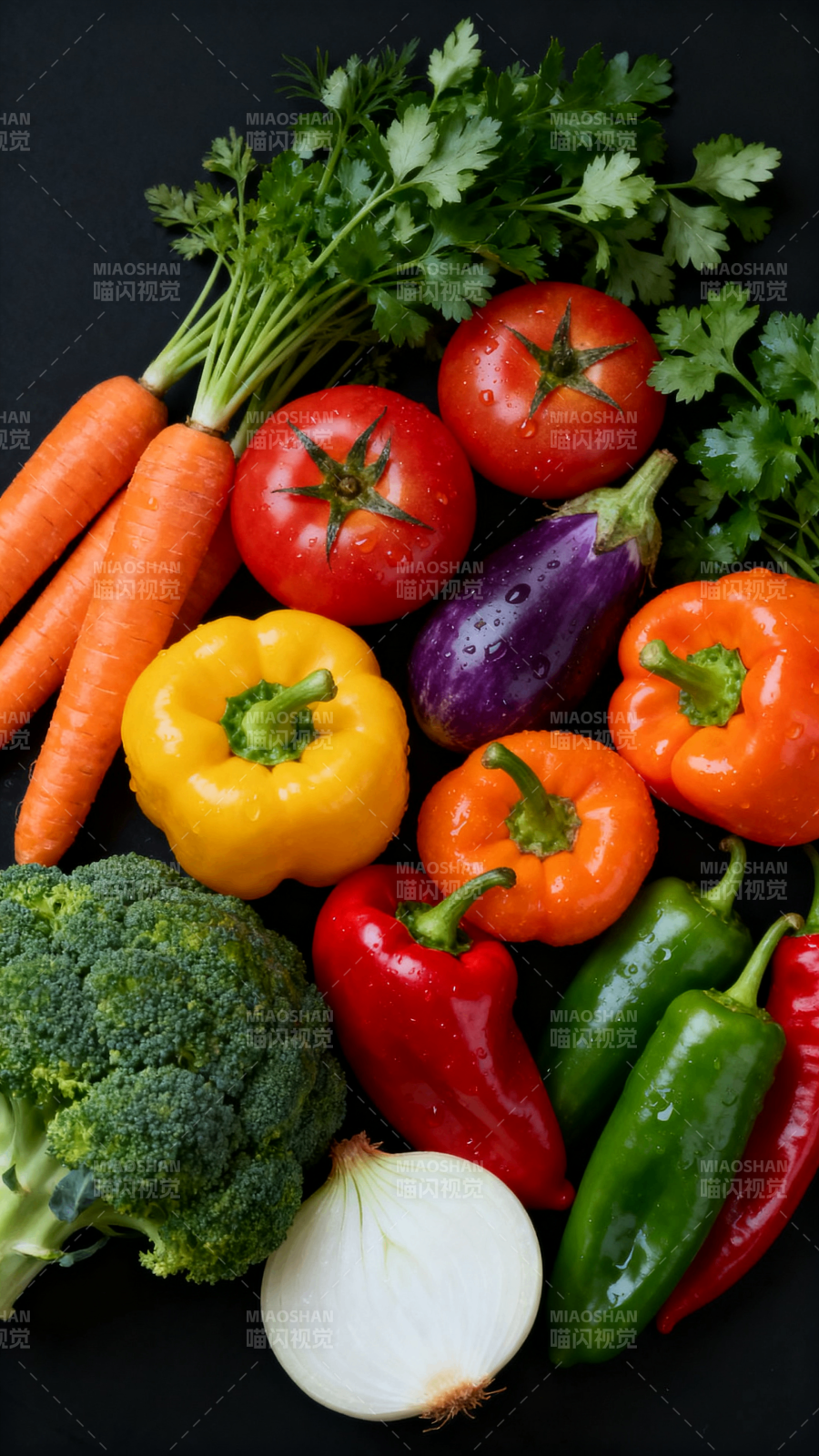新鲜蔬菜拼盘图片
