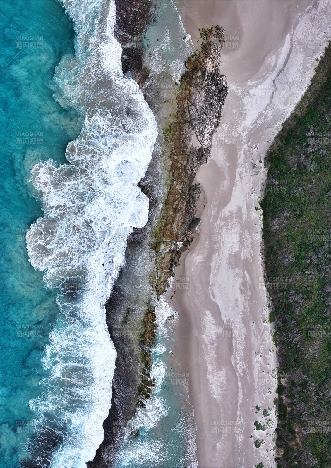 碧海白沙海岸线图片