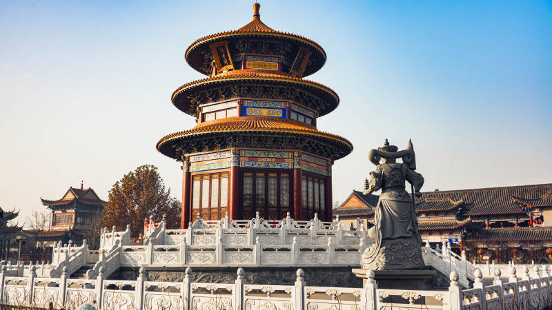 皇家园林古亭图片