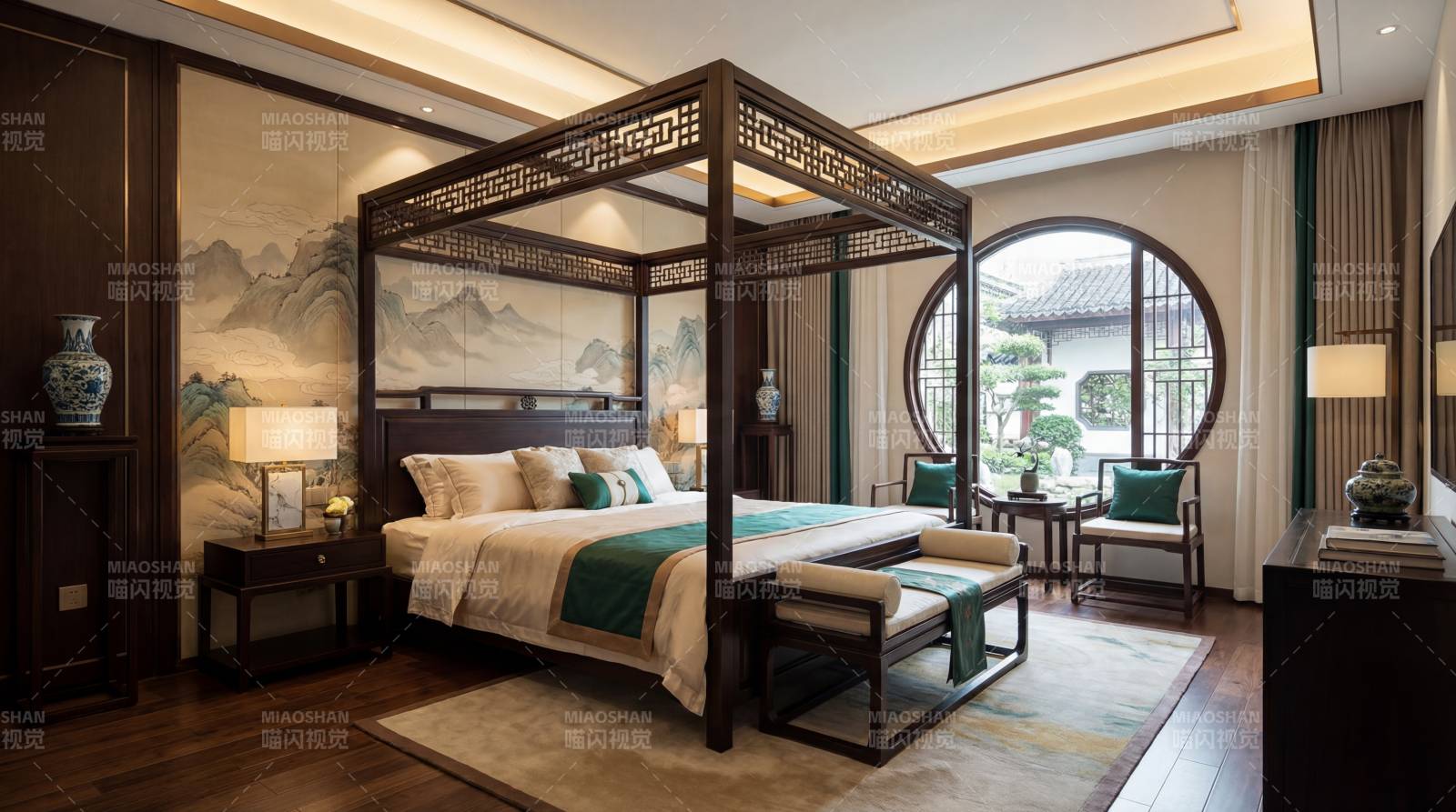 中式雅致卧室图片