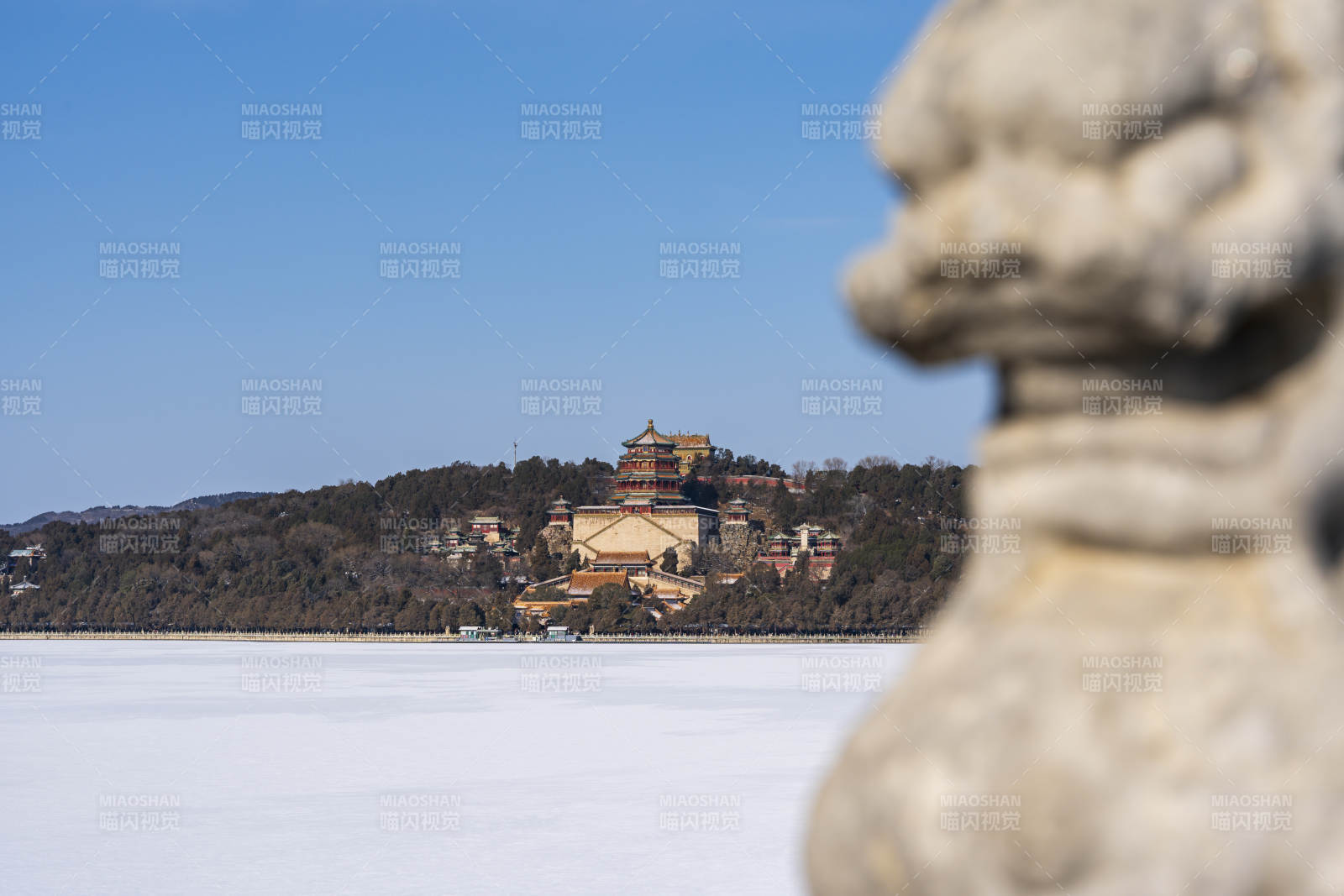 冬日颐和园雪景图片