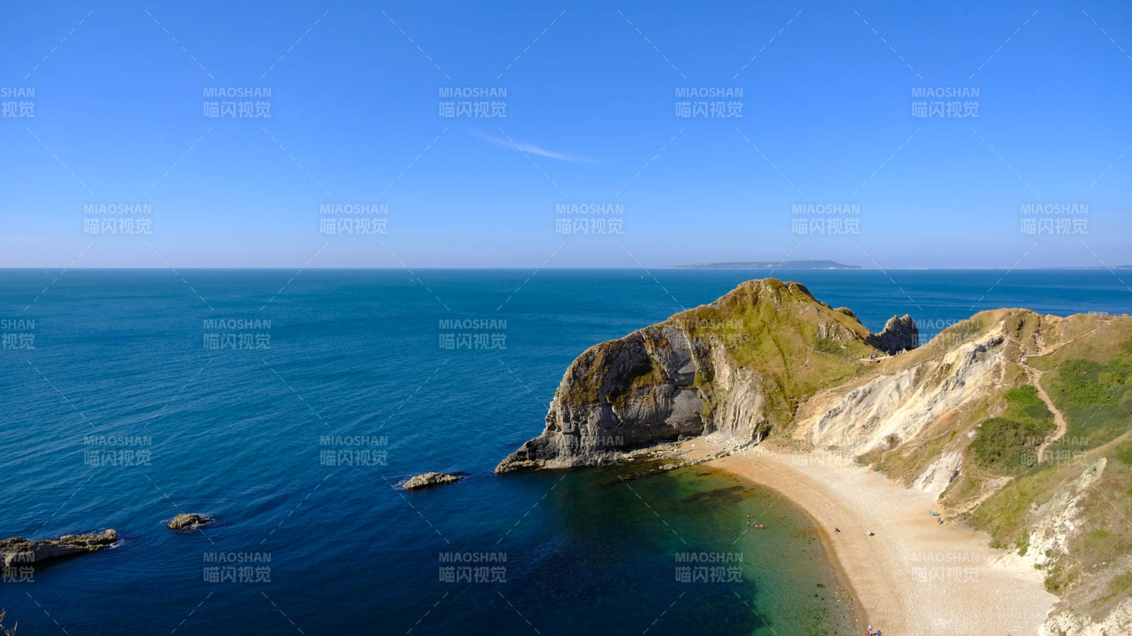 英国海岸悬崖风光图片