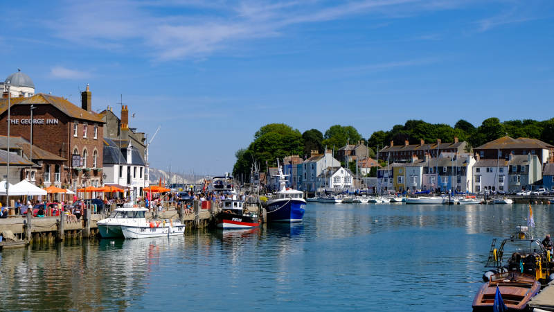 英国韦茅斯港口风光图片