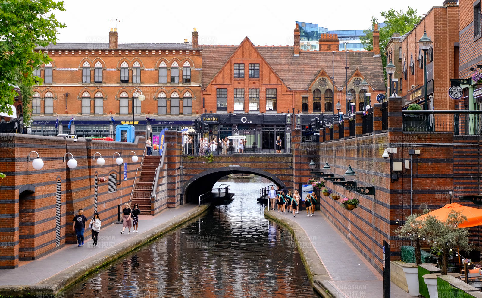 英国伯明翰运河风光图片