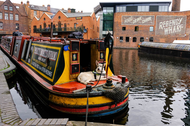 英国伯明翰运河风光图片