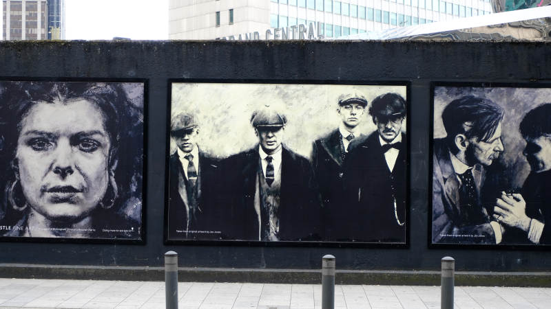 伯明翰黑白人物壁画图片