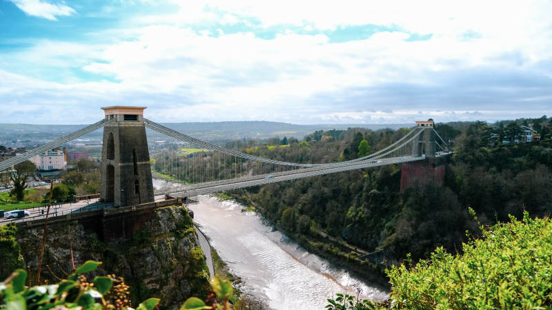 布里斯托悬崖悬索桥风光图片