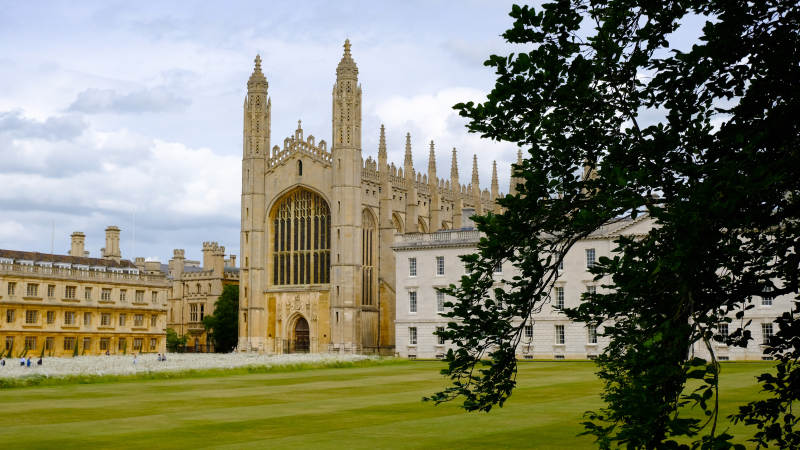 剑桥大学国王学院古典庭院图片