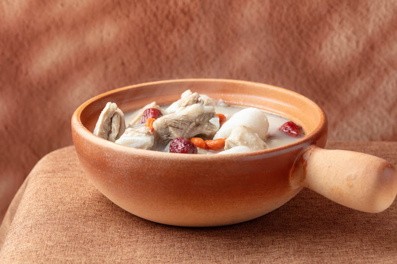 山药羊排汤图片