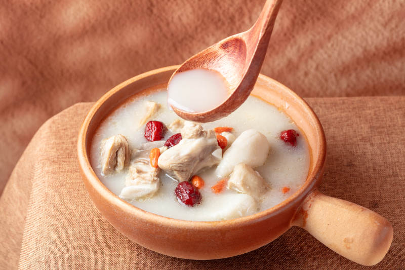 山药羊排汤图片