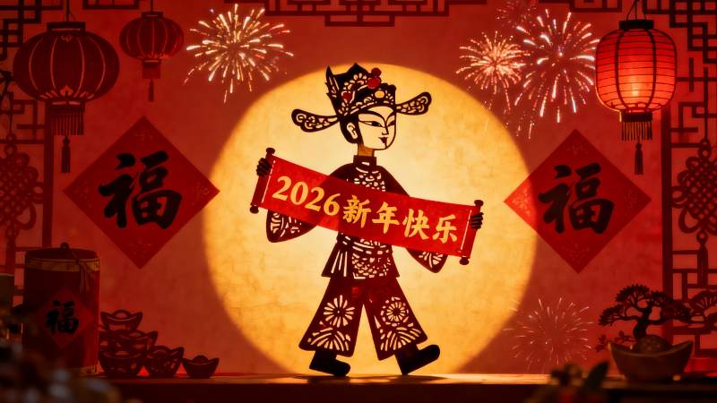 新年剪纸艺术人物挂饰图片