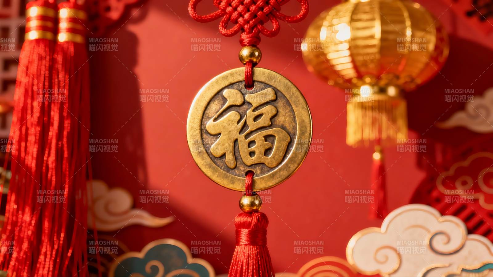 春节装饰福字挂件图片