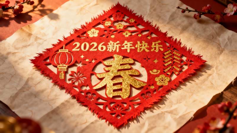 新年剪纸艺术展示图片