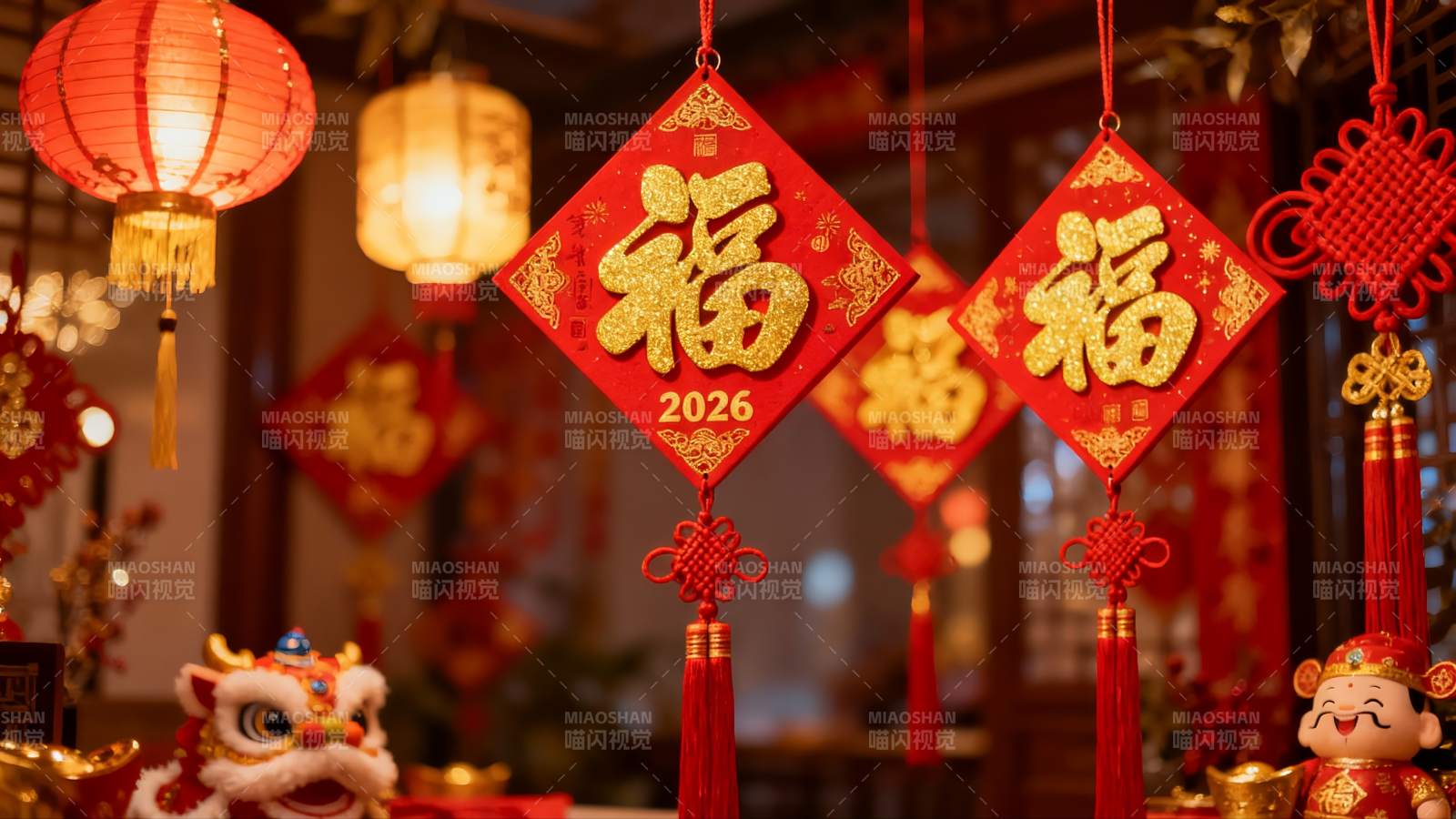 春节装饰挂饰展示图片