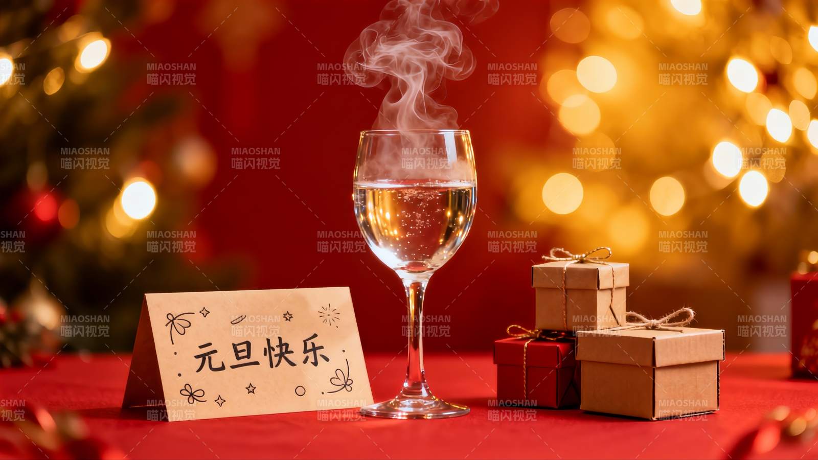 新年派对酒杯礼物庆祝图片