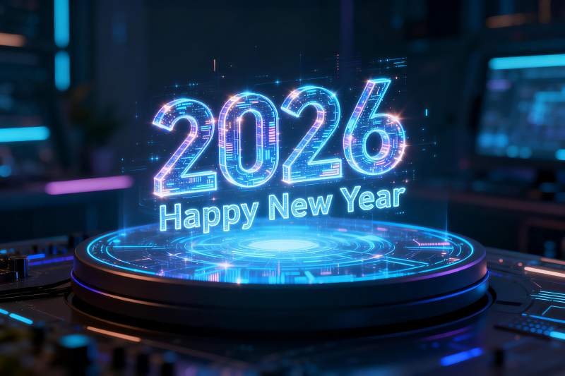 2026新年数字全息投影图片