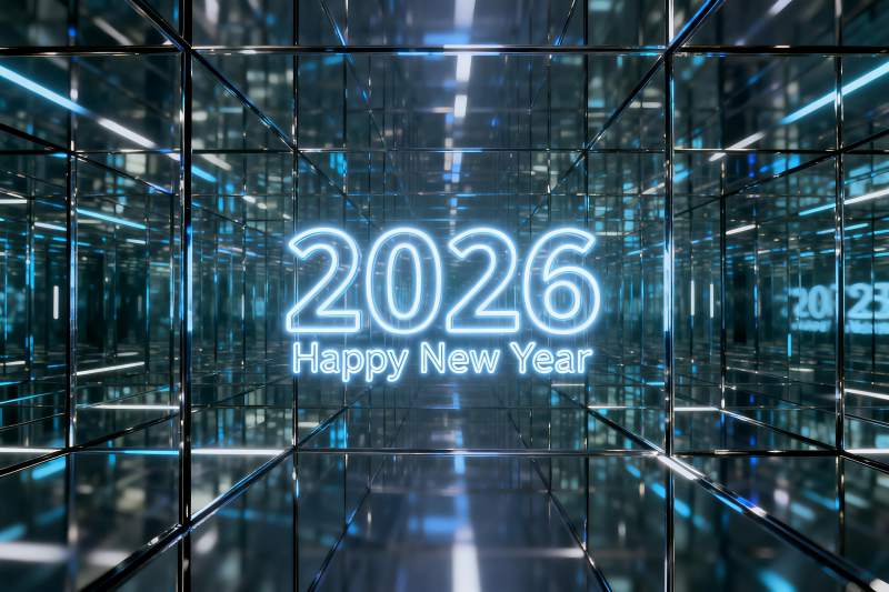 2026新年科技感空间光影图片