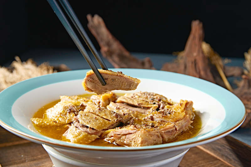 美味凉菜奶油咖喱白切鸡图片