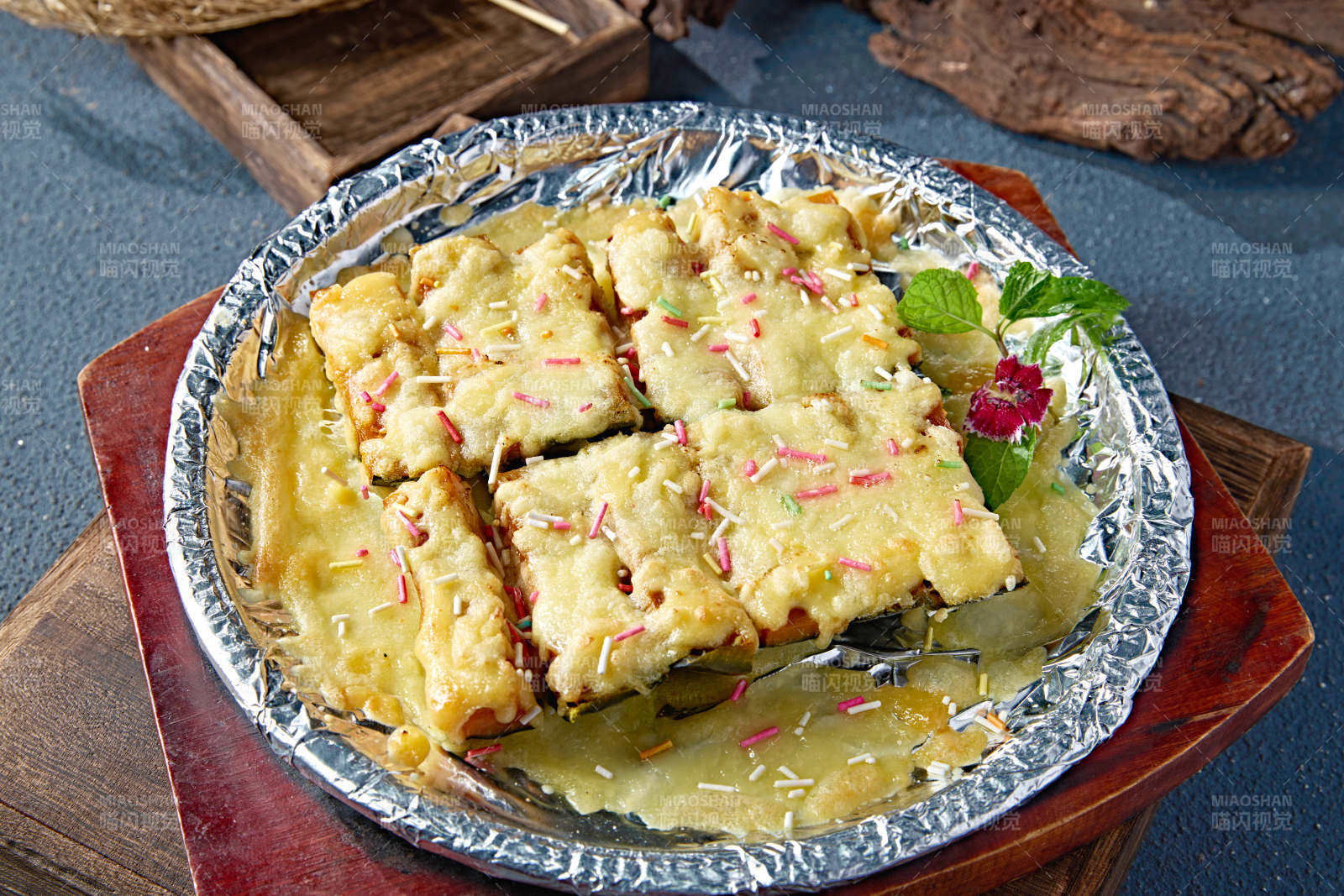 奶香芝士焗贝贝瓜图片