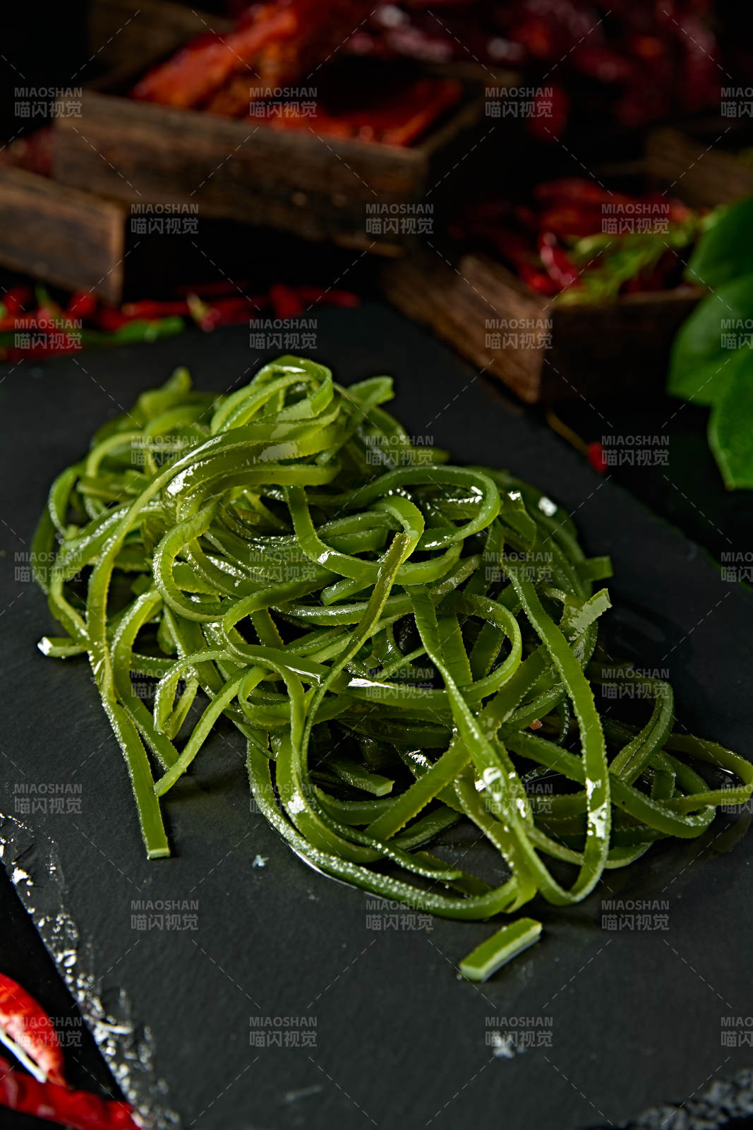 火锅食材美味盐水海带丝图片