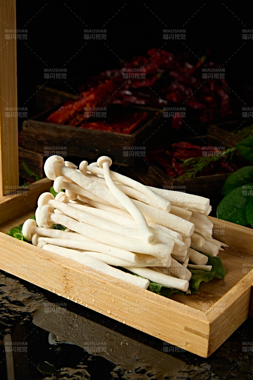 新鲜火锅配菜海鲜菇图片