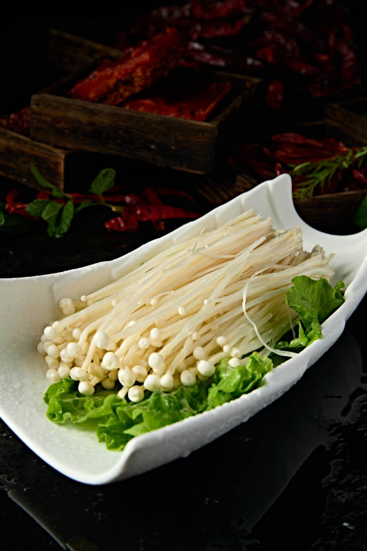 火锅食材新鲜食用菌金针菇图片