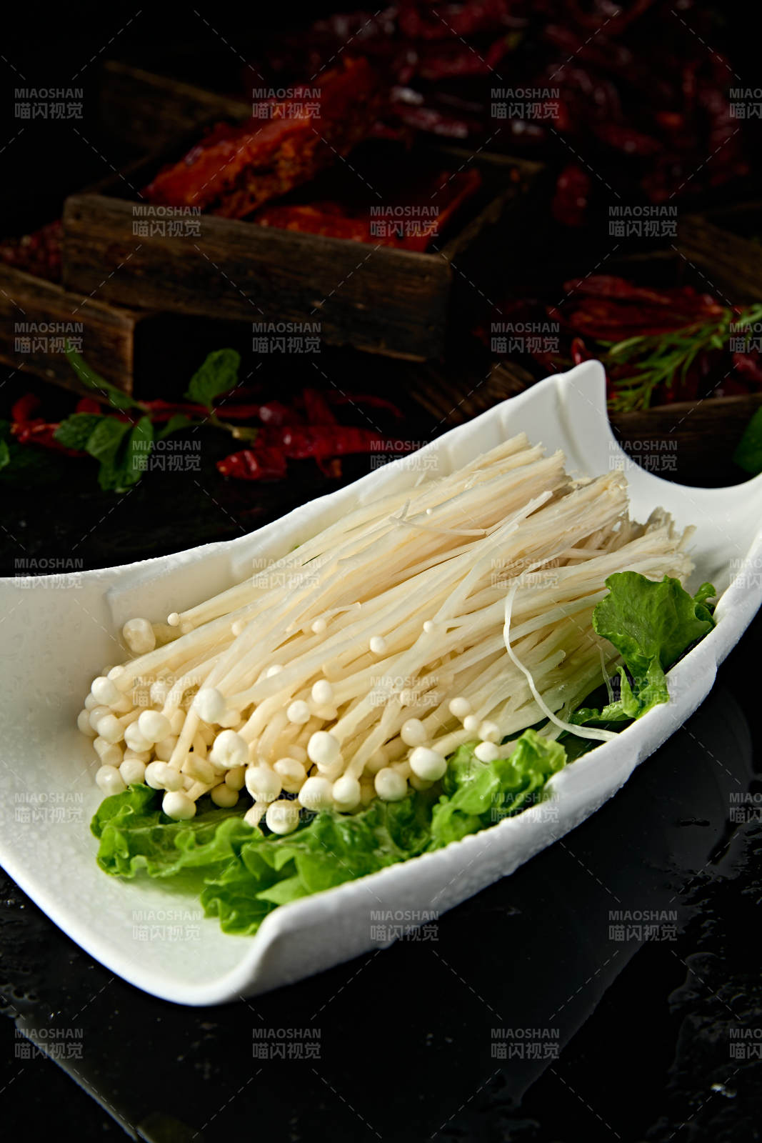 火锅食材新鲜食用菌金针菇图片