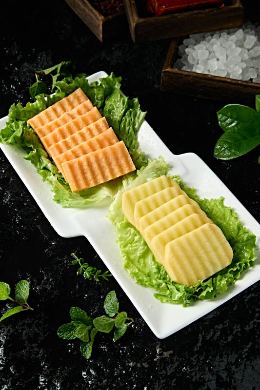 火锅涮品红薯片土豆片双拼图片