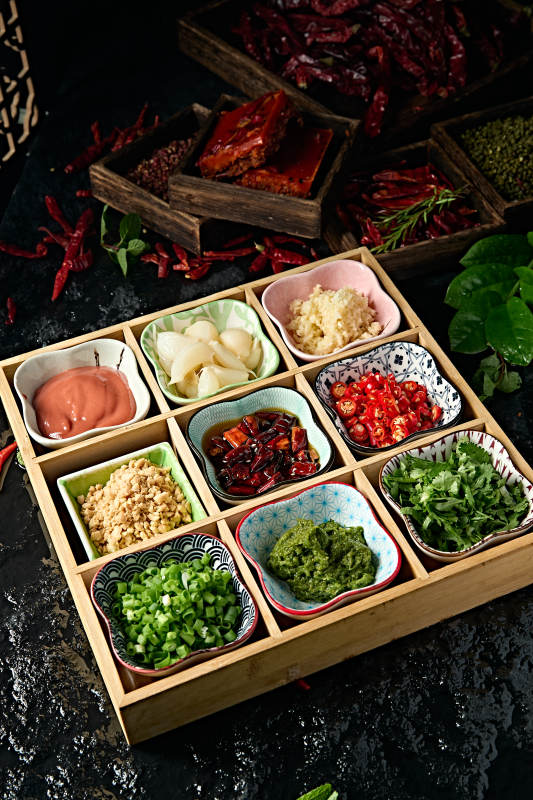 老北京涮肉蘸料小料熬料组合图片