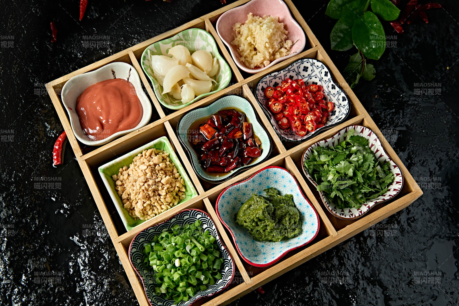 老北京涮肉蘸料小料熬料组合图片