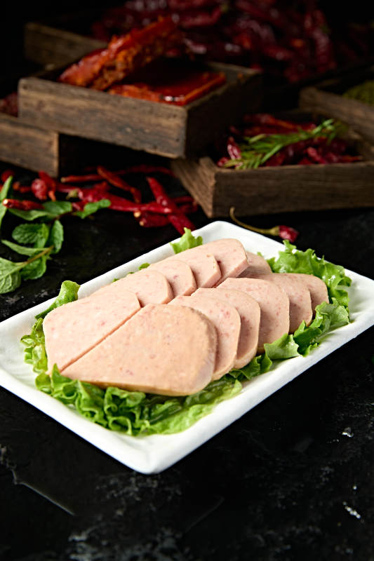 火锅涮品食材切片午餐肉图片